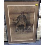 Lithograph - Bill Sykes from Oliver Twist