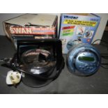 Boxed Projection Alarm Clock and Boxed Swan Kettle