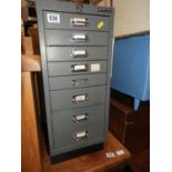 Bisley Eight Drawer Filing Cabinet