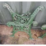 Pair of Metal Bench Ends