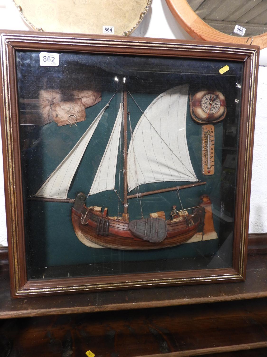 Framed Boat Display