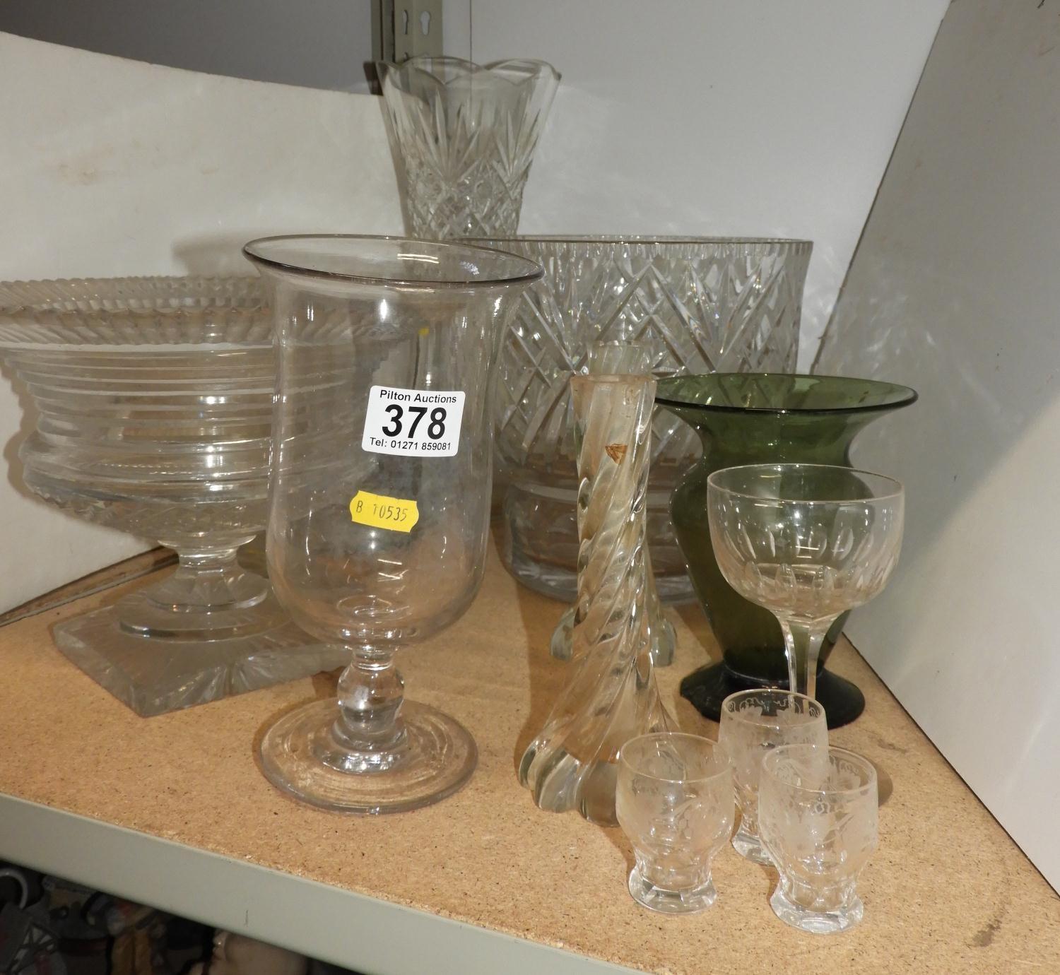 Glass Vases, Bowl etc