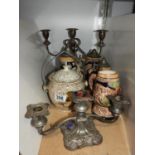 Steins and Candelabra