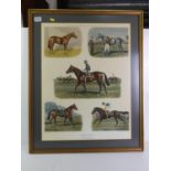 Framed Horse Racing Print
