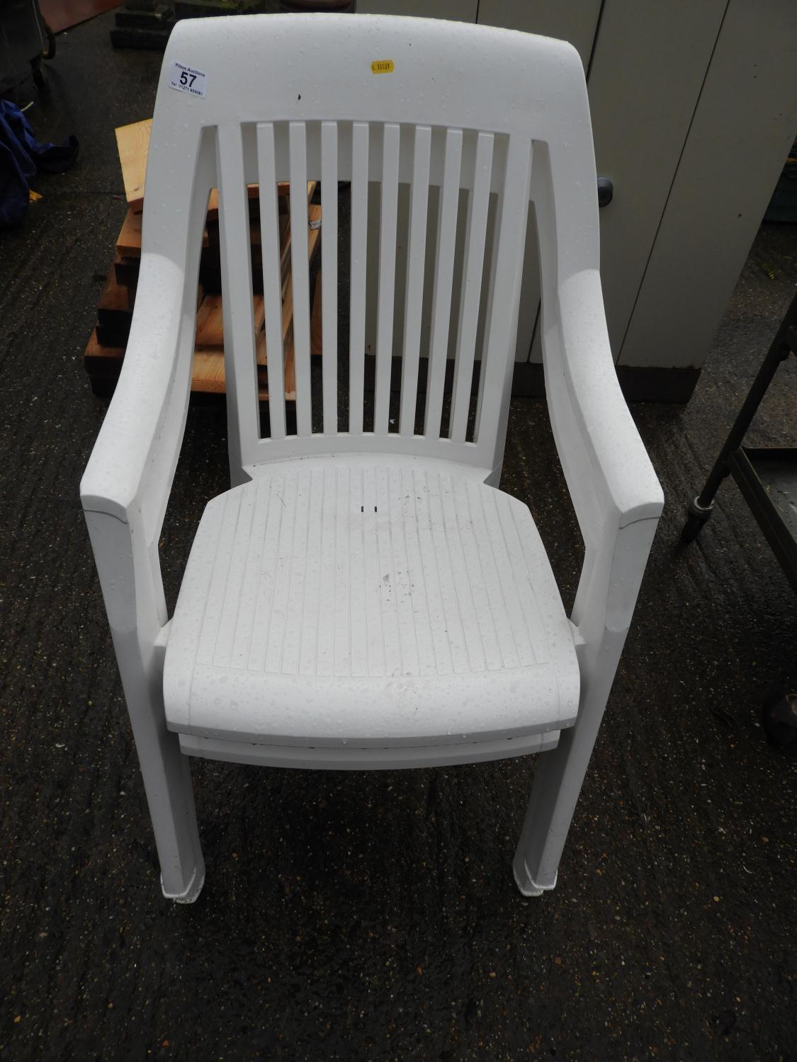 Pair of Plastic Garden Chairs