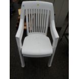 Pair of Plastic Garden Chairs