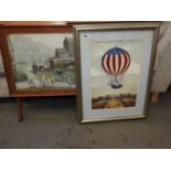 Framed Picture and Folding Table