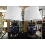 Pair of Decorative Ceramic Table Lamps
