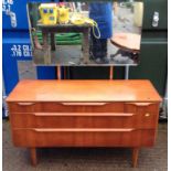 Beeanese 70's Teak Mirrored Dressing Table