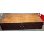 Wooden Storage Box and Contents - Brass Rubbings (see extra picture)