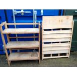 2x Folding Bookshelves