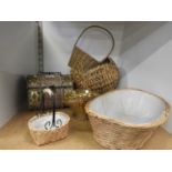 Basketware, Jewellery Box etc