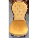 Mahogany Framed Upholstered Chair