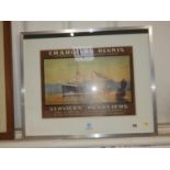 Framed French Shipping Liner Print