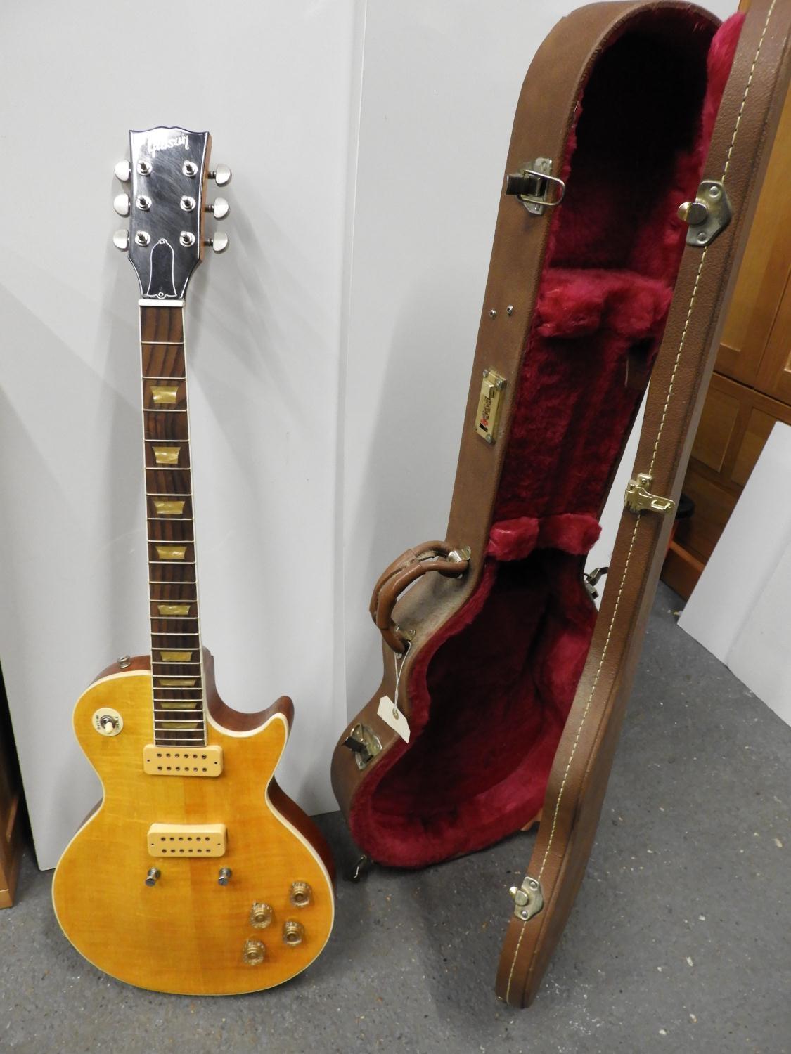 Electric Guitar Body in Case - Marked Gibson - NB: We Cannot Confirm Authenticity