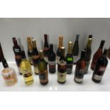 Wine Rack and Contents - Various Bottles of Wine