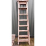 Large Folding Wooden Ladders