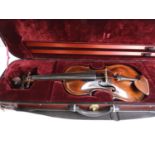 Cased Violin