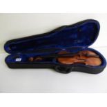 Cased Violin with Internal Paper Label - Rigart Rubus Petersburg - 1850