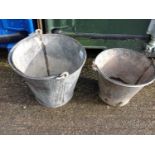 2x Metal Buckets