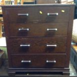 Oak Chest of Four Drawers