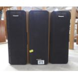 3x Panasonic Surround Sound Speakers