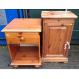 2x Pine Bedside Cabinets