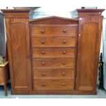 Good Quality Mahogany Compactum Wardrobe