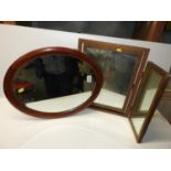 2x Framed Mirrors