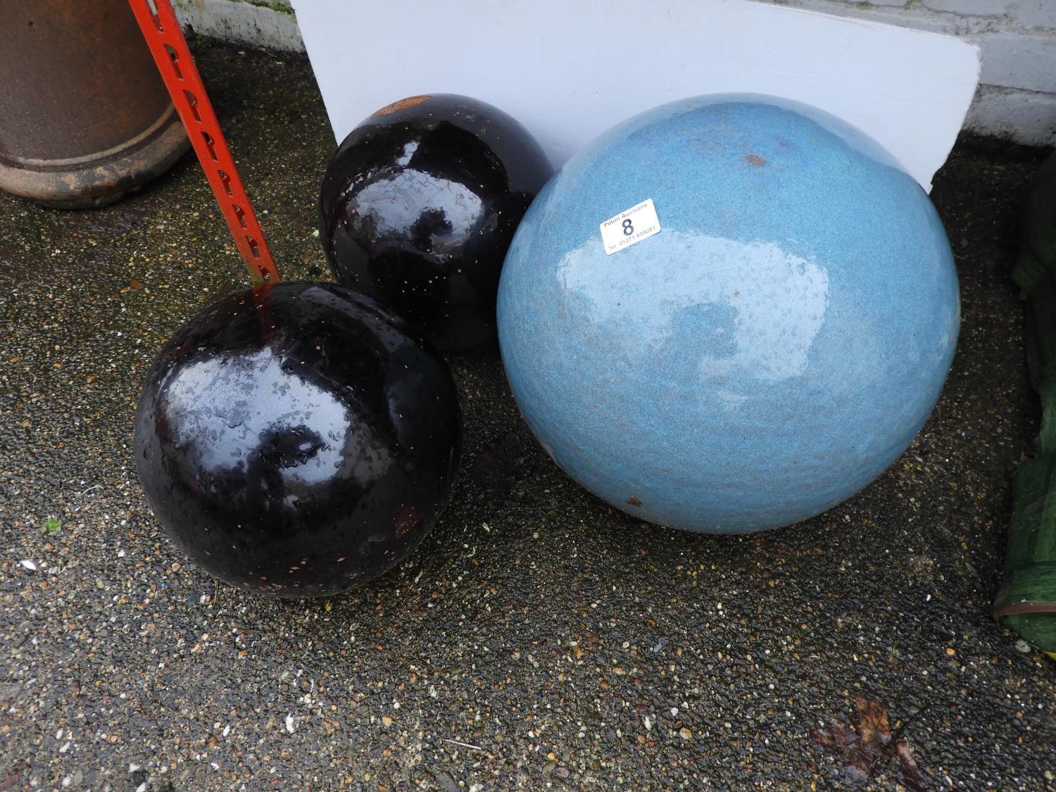 Glazed Garden Decorative Spheres