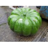 Glazed Garden Ornament - Pumpkin