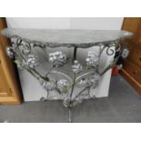 Decorative Metal Floral Table