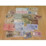 Old Cheques and Banknotes