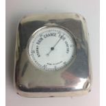 Silver Cased Pocket Barometer - London 1907
