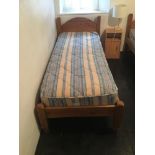 Pine Single Bed with Mattress