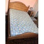 Pine Double Bed with Mattress