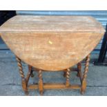 Barley Twist Gate Leg Table