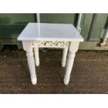 Belgravia Modern White Side Table