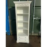 Belgravia Modern White Shelving with Two Drawers under