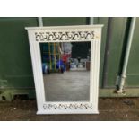 Belgravia Modern White Framed Mirror