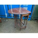 Oak Barley Twist Gate Leg Table