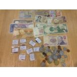 Collection of Banknotes and Coins