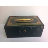Vintage Heavy Duty Cash Box with Key