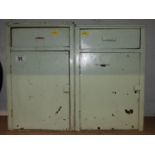 Pair of Small Painted Cupboards