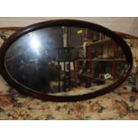 Oval Framed Mirror