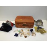 Vanity Case and Costume Jewellery etc