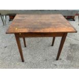Small Oak Table with Single Front Drawer