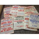 Assorted 1950's Local Posters - Hunt Dance, Gymkhana and Rugby Club etc