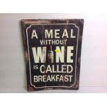 Reproduction Metal Sign