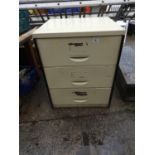 Metal Three Drawer Cabinet